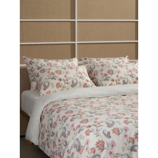 Σετ Σεντόνια Cotton Feelings 2068 Ecru Διπλό Με Λάστιχο (150X205+30) Sunshine