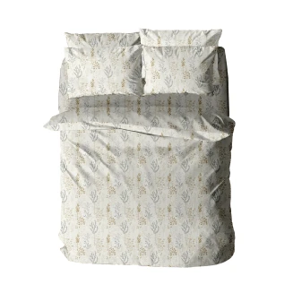 Παπλωματοθήκη Menta Εμπριμέ 400 Beige Υπέρδιπλη (230x250) Sunshine