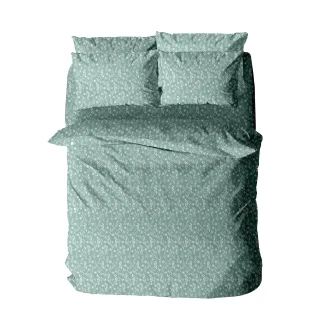 Παπλωματοθήκη Menta Εμπριμέ 420 Aqua Υπέρδιπλη (230x250) Sunshine