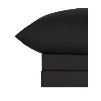 Sunshine Σετ Σεντόνια Menta 208 Black Διπλό Με Λάστιχο (150x200+30)