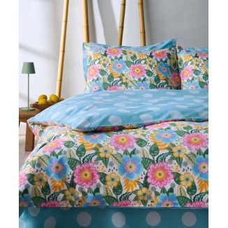 Παπλωματοθήκη Σετ  Υπέρδιπλη 225x245 Kentia Agnes