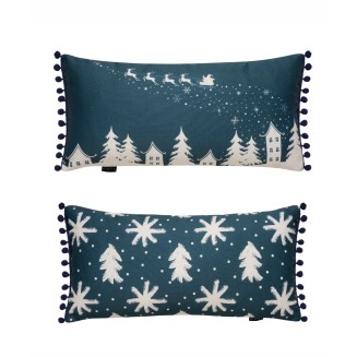 Μαξιλάρι Διακοσμητικό Με Γέμισμα 30x60 Kentia Snow 2424