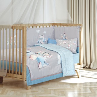 Πάντα Κούνιας 45x195 Greenwich Polo Club Βaby 8851 Beige-Blue-Grey