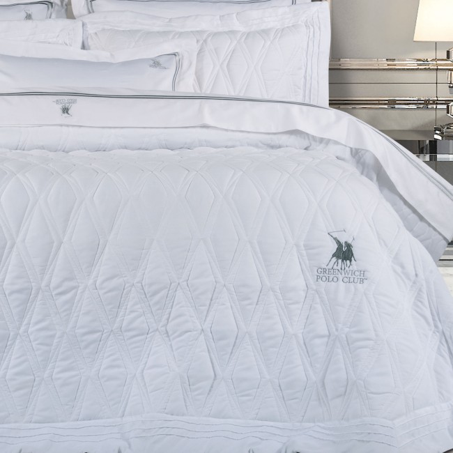 GREENWICH POLO CLUB ΚΟΥΒΕΡΛΙ ΥΠΕΡΔΙΠΛΟ ΣΕΤ 2158 ΛΕΥΚΟ