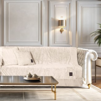 Ριχτάρι Velvet Διθέσιος 180x250 Greenwich Polo Club Premium 3968 Ivory