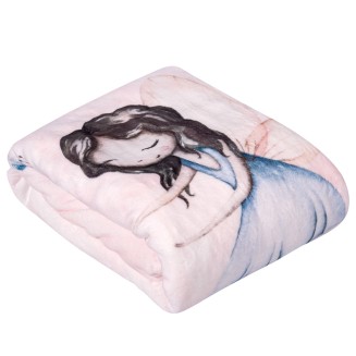 Κουβέρτα Fleece Κούνιας 110x150 Greenwich Polo Club Baby 8849 Light Purple-Pink