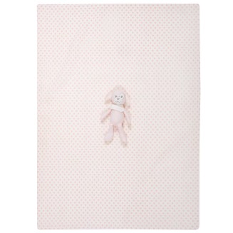 Κουβέρτα Πικέ Αγκαλιάς 75x100 Greenwich Polo Club Βaby Essential 8857 Pink-White