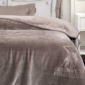 Κουβέρτα Velour Μονή 160x240 Greenwich Polo Club Essential 3497 Taupe