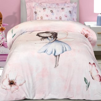 Κουβέρτα Fleece Μονή 160x220 Greenwich Polo Club Junior 8849 Light Purple-Pink
