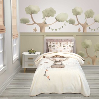 Κουβέρτα Velour Μονή 160x220 Greenwich Polo Club Junior 8860 Taupe