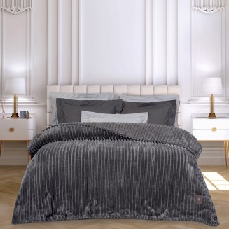 Κουβέρτα Fleece Μονή 160x220 Greenwich Polo Club 3486 Grey