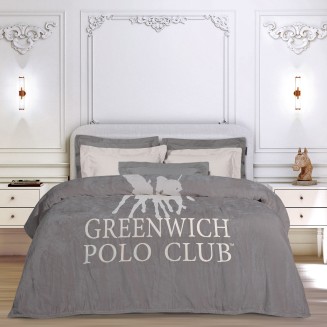 Κουβέρτα Fleece Μονή 160x220 Greenwich Polo Club 3489 Grey