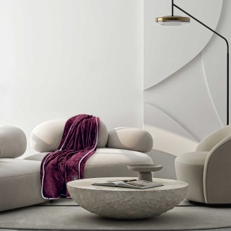 Κουβέρτα Καναπέ Fleece 130x170 Greenwich Polo Club Essential 4440 Bordeaux