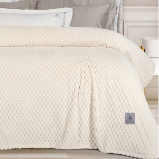 Κουβέρτα Fleece Υπέρδιπλη 220x240 Greenwich Polo Club 3473 Κρεμ