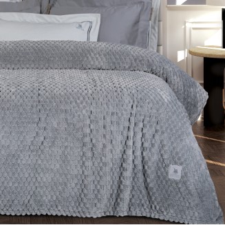 Κουβέρτα Fleece Υπέρδιπλη 220x240 Greenwich Polo Club 3476 Grey