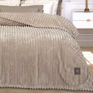 Κουβέρτα Fleece Υπέρδιπλη 220x240 Greenwich Polo Club 3485 Beige