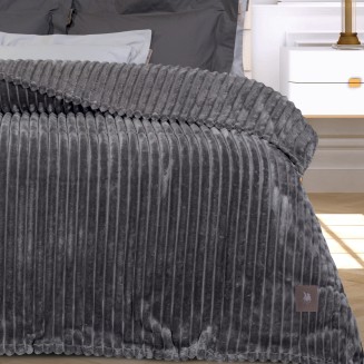 Κουβέρτα Fleece Υπέρδιπλη 220x240 Greenwich Polo Club 3486 Grey
