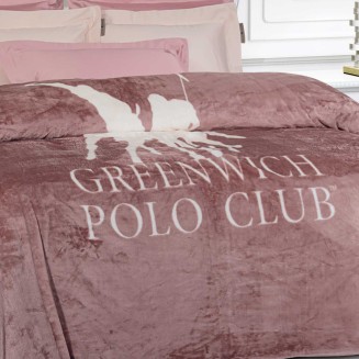 Κουβέρτα Fleece Υπέρδιπλη 220x240 Greenwich Polo Club 3491 Nude