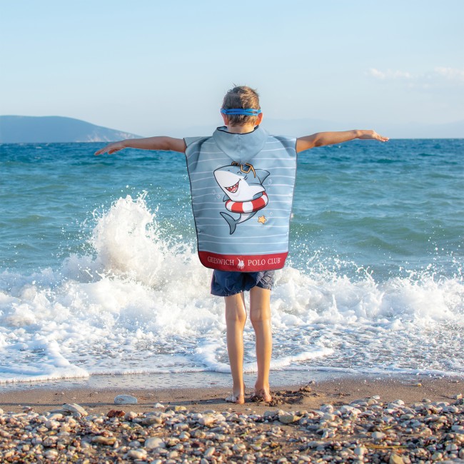 GREENWICH POLO CLUB JUNIOR ΠΟΝΤΣΟ ΘΑΛΑΣΣΗΣ 50Χ115 4044 BLUE