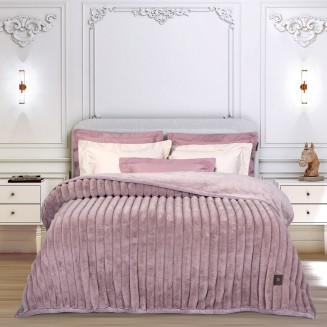 Κουβέρτα Faux Fur Υπέρδιπλη 220x240 Greenwich Polo Club 3478 ΜΟΝ Nude