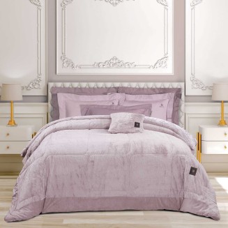 Κουβερτοπάπλωμα King 240x250 Greenwich Polo Club Rabbit Faux Fur Premium 3963 Nude