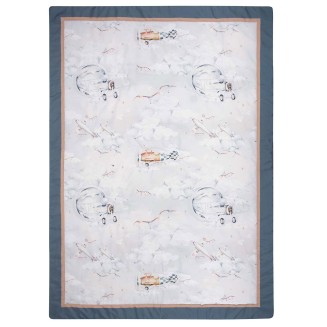 Κουβερλί Κούνιας 110x150 Greenwich Polo Club Βaby Essential 8852 Grey