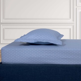 Σεντόνι Μεμονωμένο Με Λάστιχο Μονό 100x200+35 Greenwich Polo Club 2503 Μπλε