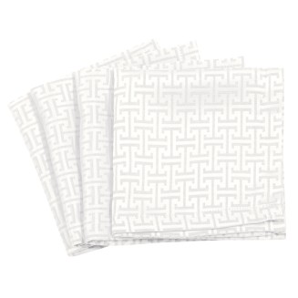 Πετσέτες Σετ Φαγητού 4 Τεμαχίων 40x40 Greenwich Polo Club 3006 White