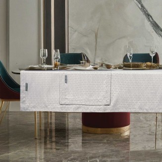 Πετσέτες Σετ Φαγητού 4 Τεμαχίων 40x40 Greenwich Polo Club 3008 Silver