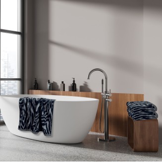 Σετ Πετσέτες 3 Τεμ. Greenwich Polo Club 3097 Black-Grey