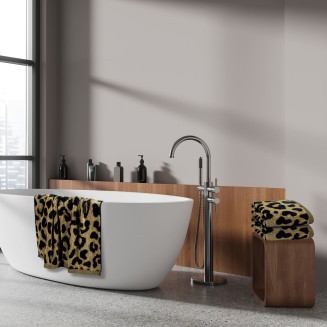 Σετ Πετσέτες 3 Τεμ. Greenwich Polo Club 3100 Beige-Black