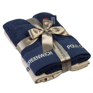 Σετ Πετσέτες Προσώπου 2 Τεμαχίων 50x90 Greenwich Polo Club 2664