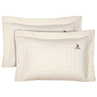 Μαξιλαροθήκες Σετ 50x70+8 Greenwich Polo Club Classic 2355 Ecru