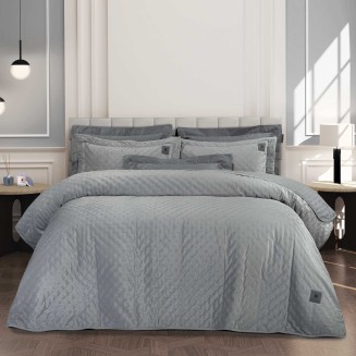 Μαξιλαροθήκες Σετ 50x70+7 Greenwich Polo Club 3430 Ασημι