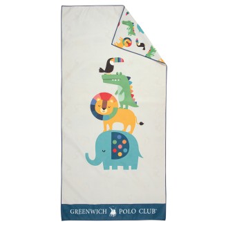 Πετσέτα Θαλάσσης  70x140 Junior Greenwich Polo Club 4079 Grey