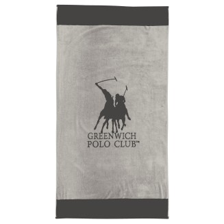 Πετσέτα Θαλάσσης 90x170 Greenwich Polo Club 4045 Grey