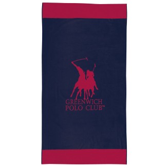 Πετσέτα Θαλάσσης 90x170 Greenwich Polo Club 4048 Blue-Red