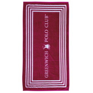 Πετσέτα Θαλάσσης 90x170 Greenwich Polo Club 4055 Red-White