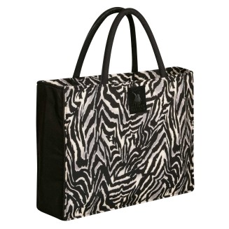 Τσάντα Θαλάσσης  46x36 Greenwich Polo Club 4038 Black-Taupe