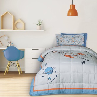 Πάπλωμα Μονό 160x220 Das Home Kids 4912 Blue-Grey-Orange