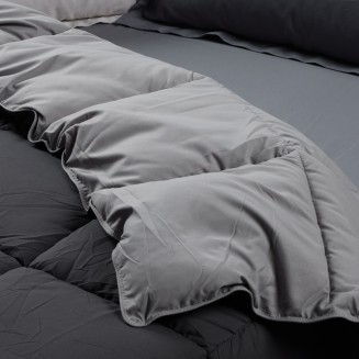 Πάπλωμα Μονό 160x220 Das Home Happy 9693 Black-Grey