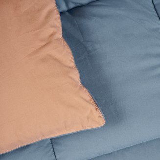 Πάπλωμα Υπέρδιπλο 220x240 Das Home Happy 9642 Blue-Terracotta