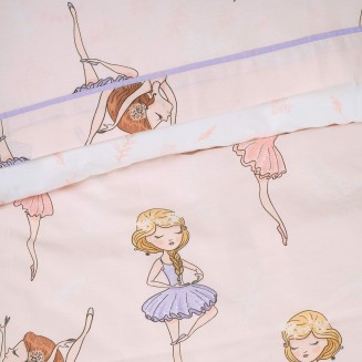 Παπλωματοθήκη Σετ Μονή 160x240 Das Home Kids 4913 Lilac-Pink