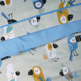 Παπλωματοθήκη Σετ Μονή 160x240 Das Home Kids 4914 Blue-Grey-Mint