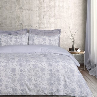 Παπλωματοθήκη Σετ Φανέλλα Μονή 160x240 Das Home 9636 Grey,Ivory