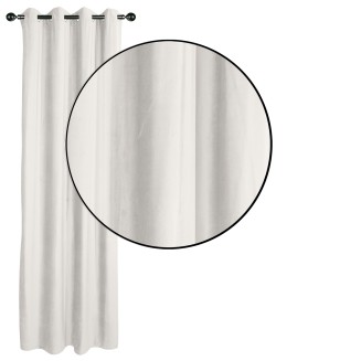 Κουρτίνα Με Κρίκους 140x270 Das Home 2226 Κρέμ