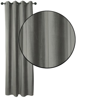 Κουρτίνα Με Κρίκους 140x270 Das Home 2230 Γκρί