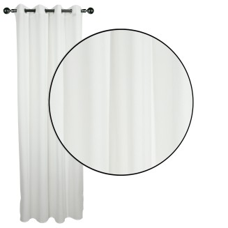 Κουρτίνα Με Κρίκους 140x270 Das Home 2233 Λευκό