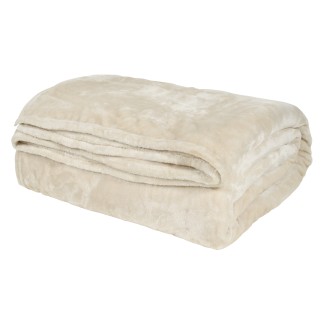 Κουβέρτα Velour Μονή 160x220 Das Home 1341 Ιβουάρ
