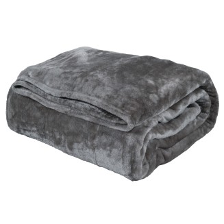 Κουβέρτα Velour Μονή 160x220 Das Home 1343 Γραφίτης